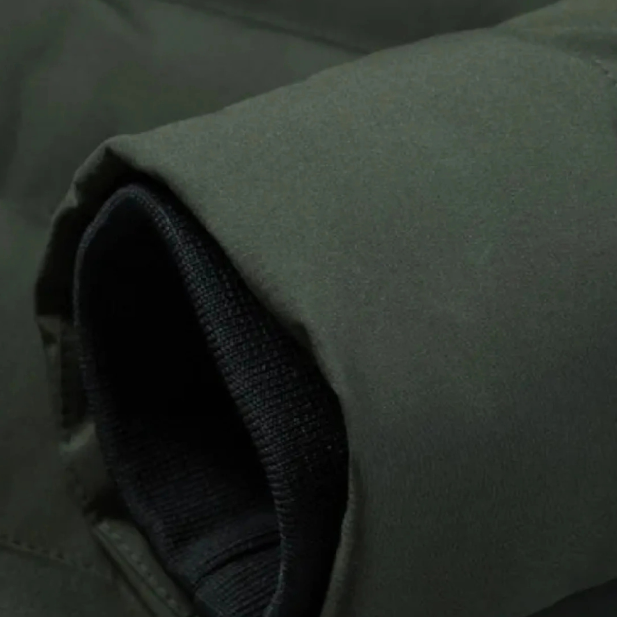 Rhys | Men's Puffer Jacket Olive Hooded Quilted Winter