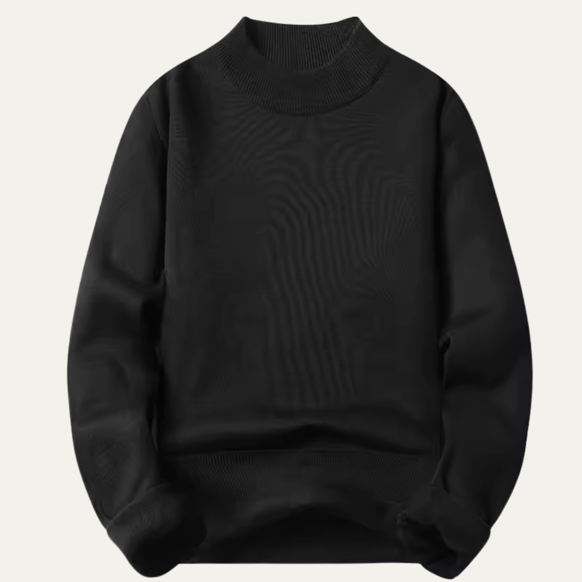 Voss | Men's Crew Neck Sweatshirt Brown Fleece Lined