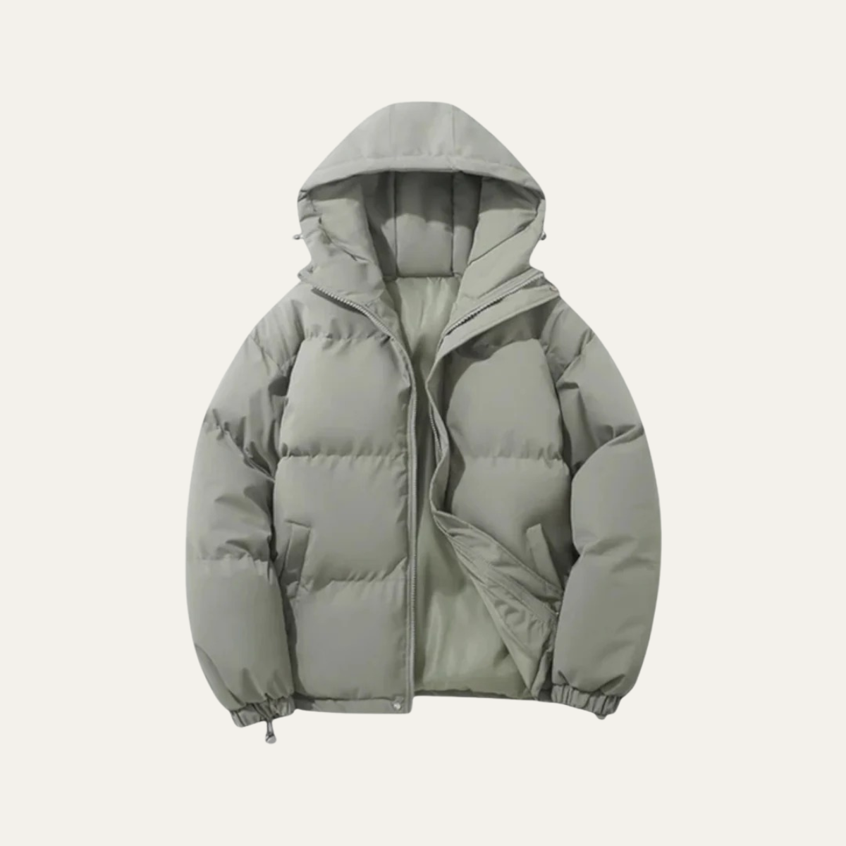 Callum | Men's Oversized Puffer Jacket Black Hooded Waterproof
