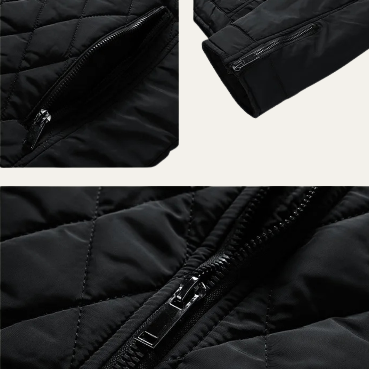 Arlo | Men's Quilted Puffer Jacket Olive Green