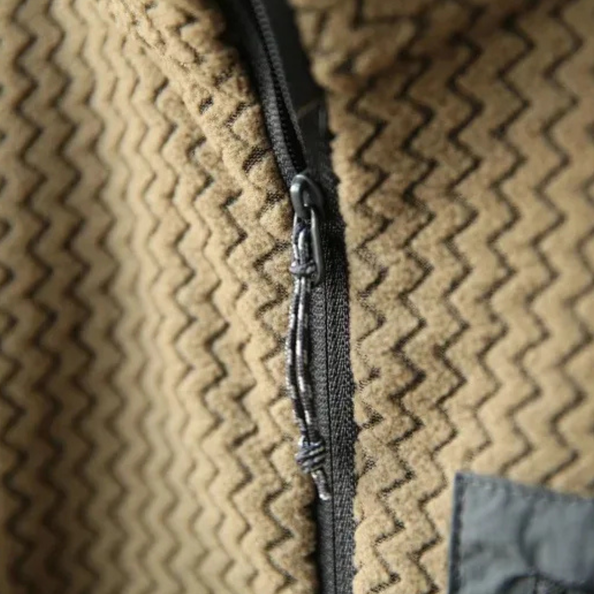 Jasper | Men's Quarter Zip Sweater Taupe Waffle Knit
