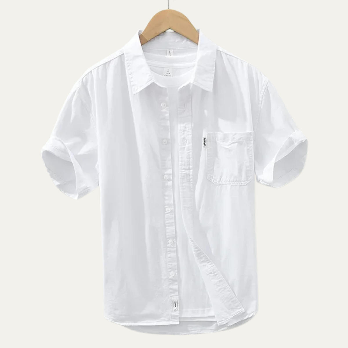 Sage | Men's Short Sleeve Button Up Shirt Light Green
