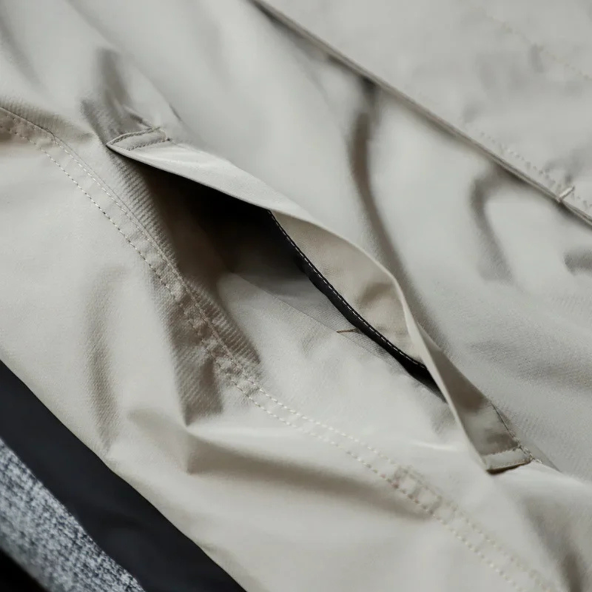 Bram | Men's Lightweight Rain Coat Beige Waterproof