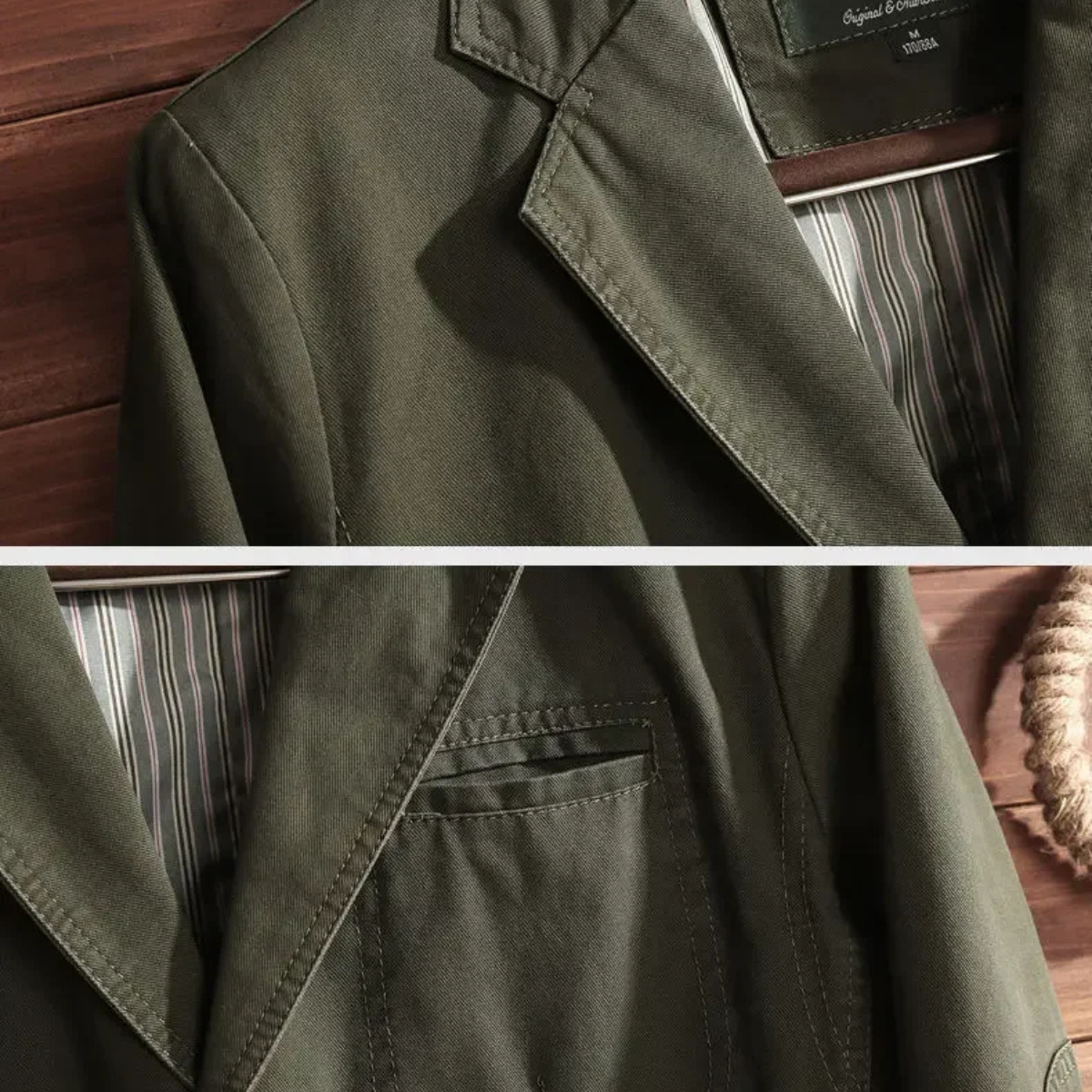 Arlo | Men's Casual Blazer Black Button Front