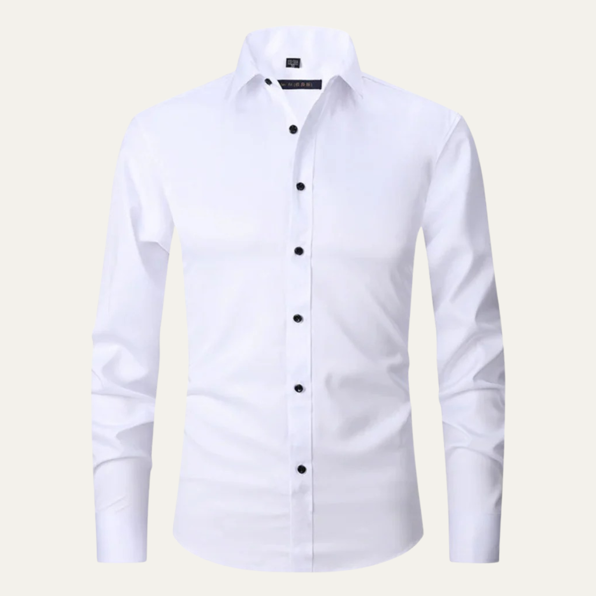 Axel | Men's Dress Shirt Black Long Sleeve Button Up