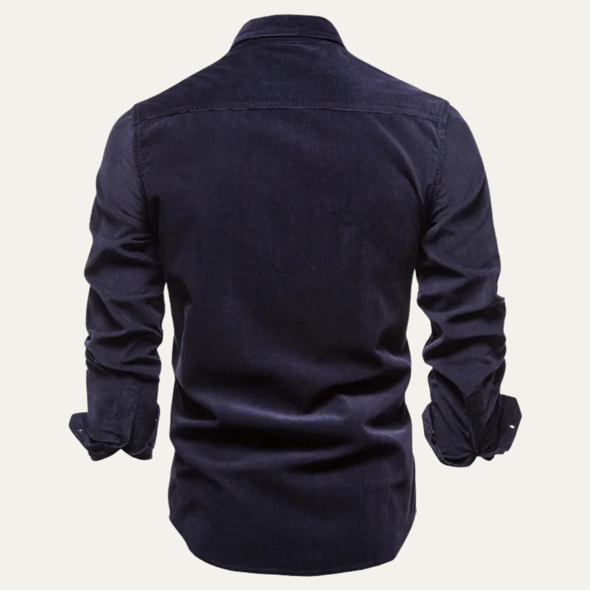 Axel | Men's Denim Shirt Navy Long Sleeve Casual