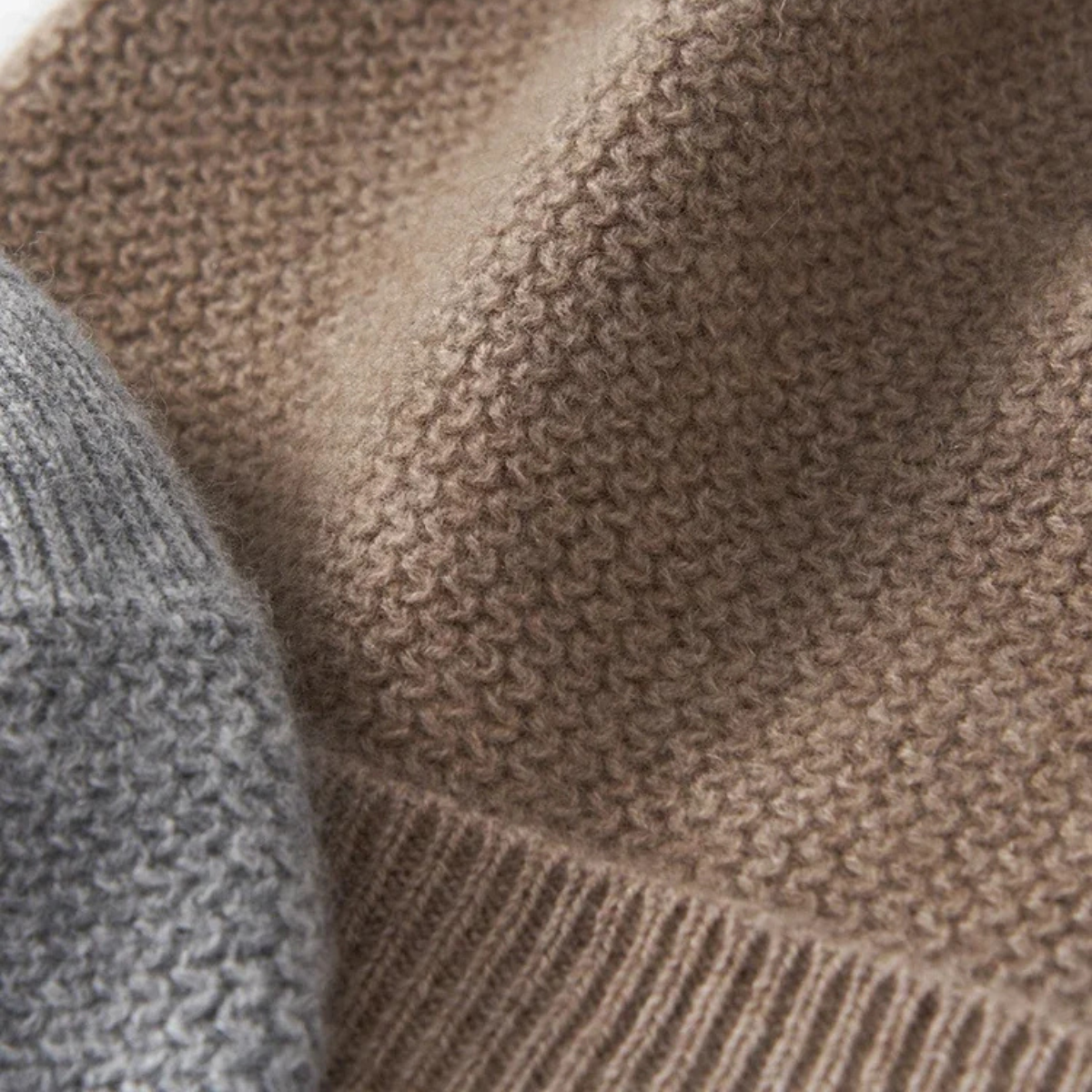 Axel | Men's Warm Ribbed Knit Beanie Cream