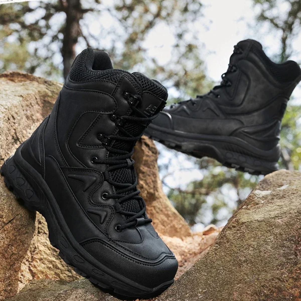 Bram | Men's Tactical Waterproof Hiking Boots Black