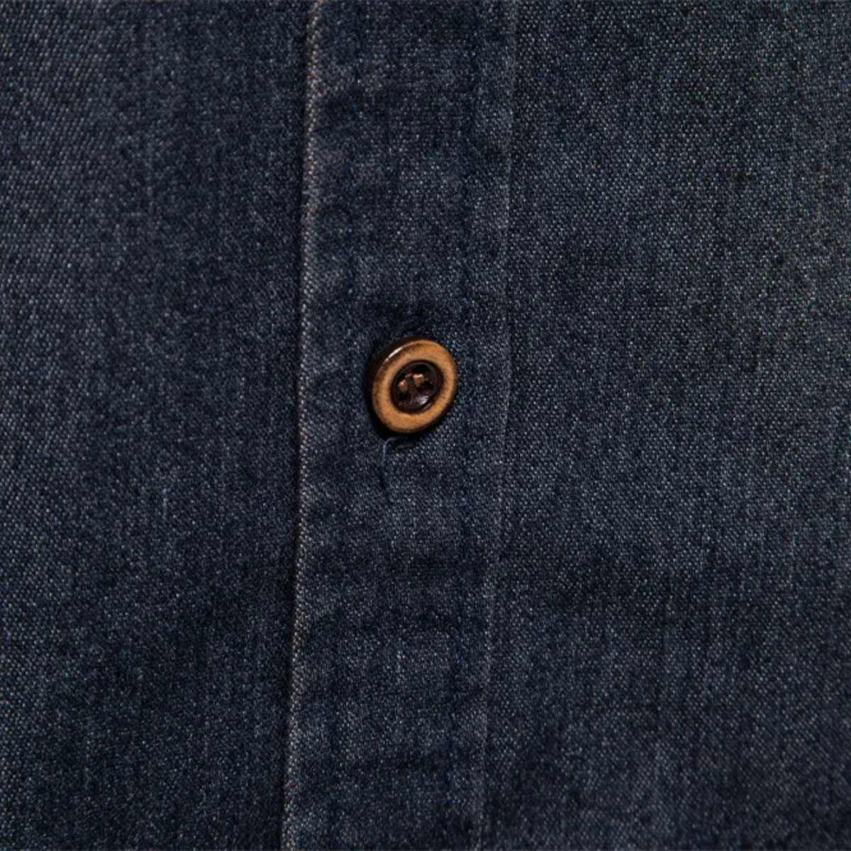 Ash | Men's Denim Shirt Dark Wash Long Sleeve Button Up