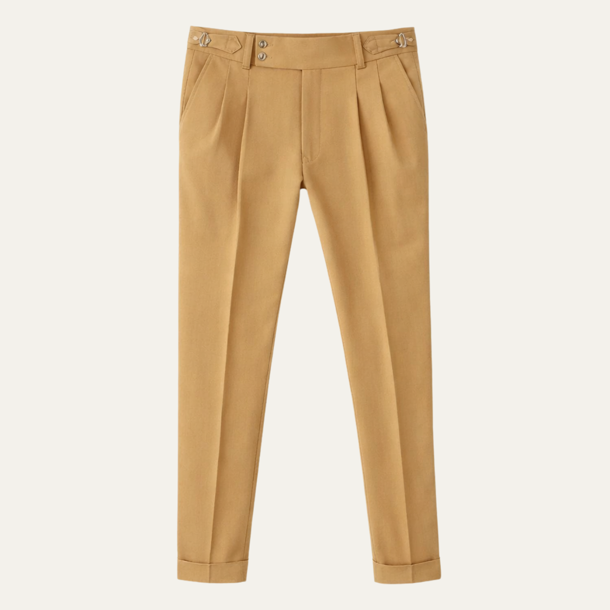 Kaden | Men's Pleated Dress Pants Khaki
