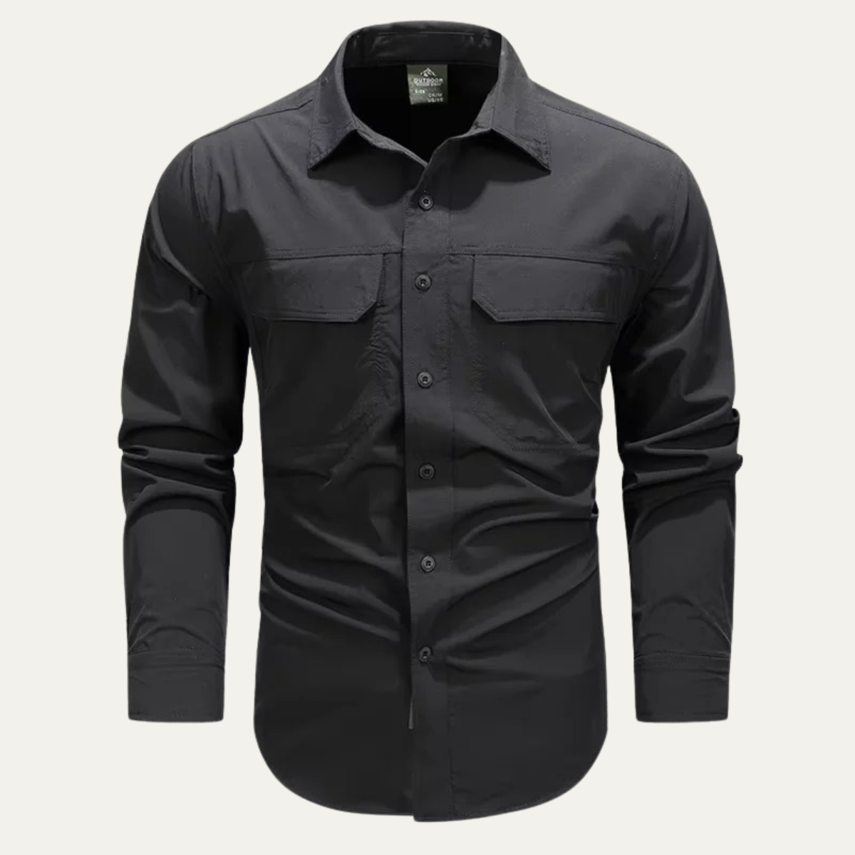 Beau | Men's Smart Casual Button Up Shirt Navy Long Sleeve