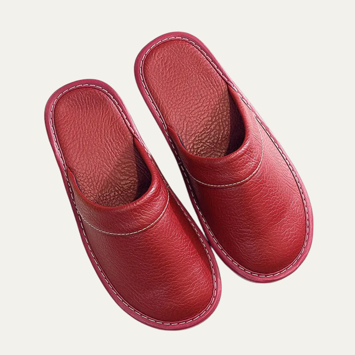 Bram | Men's Leather Slippers Black