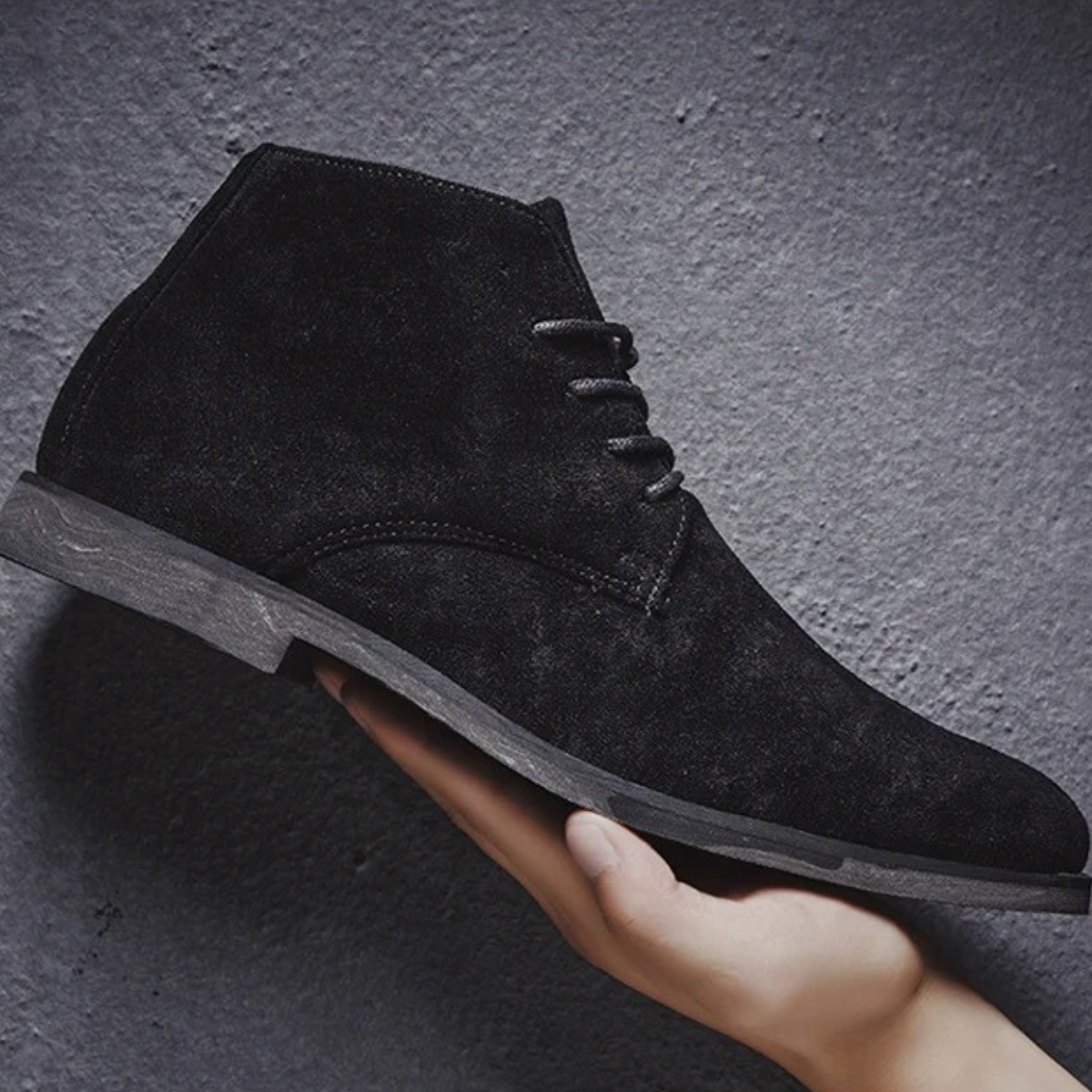 Jax | Men's Suede Lace Up Chukka Boots Black