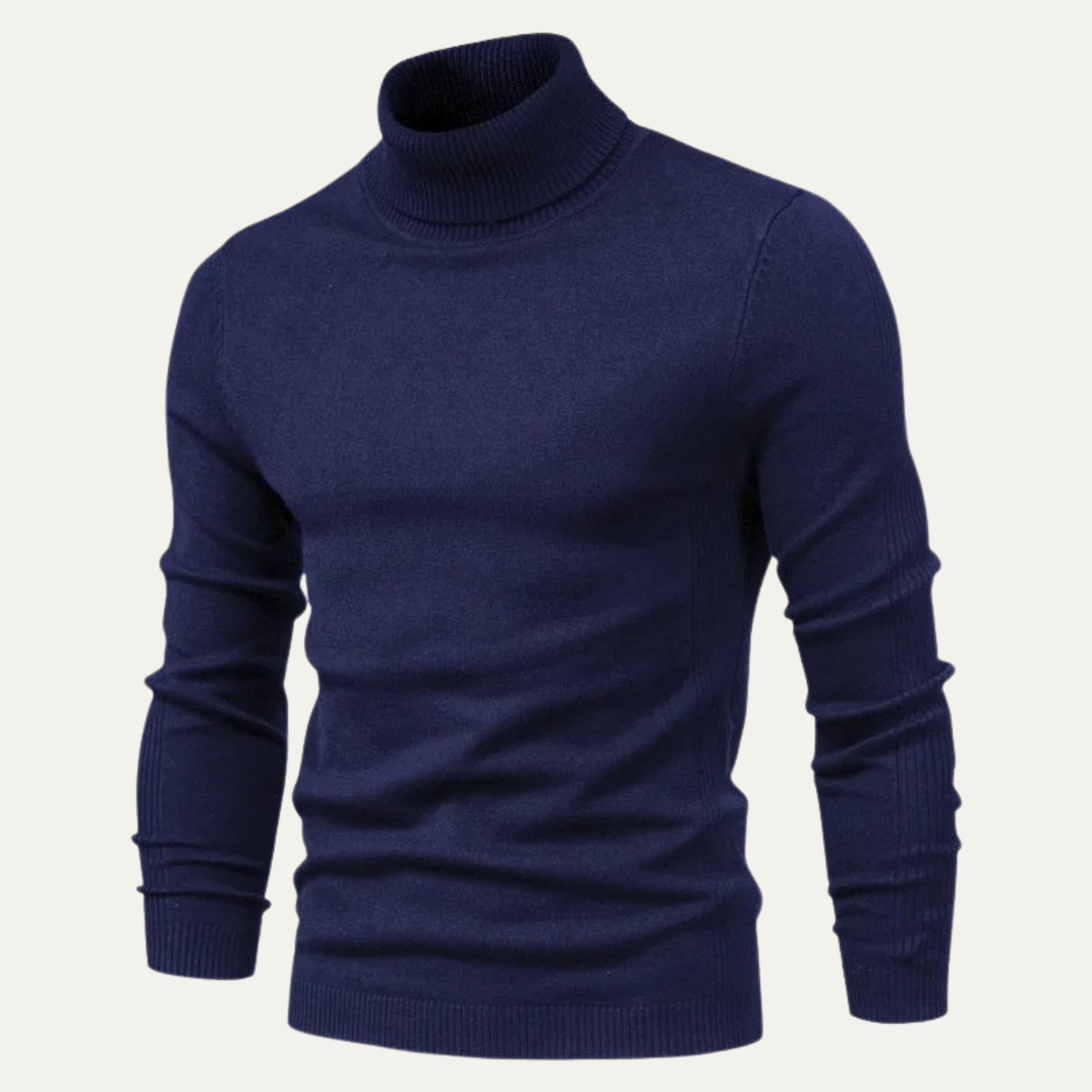 Ezra | Men's Turtleneck Sweater Black Slim Fit