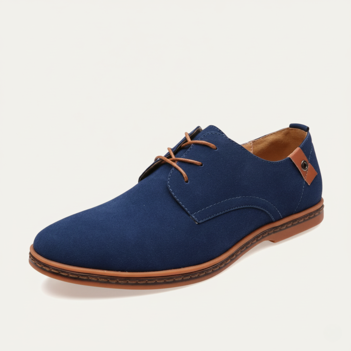 Stella | Men's Suede Oxford Shoes Black Lace Up