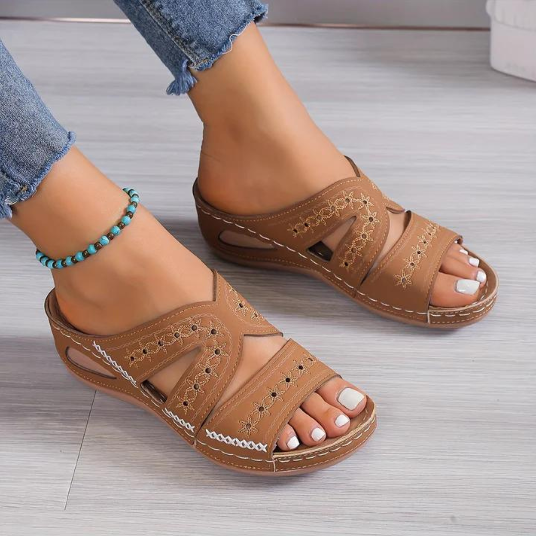 Thea | Women's Comfort Sandals Orthopedic Support Navy