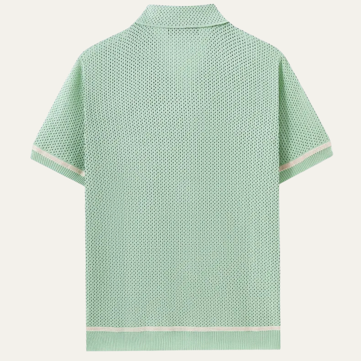Sage | Men's Casual Knit Button Up Shirt Mint Green
