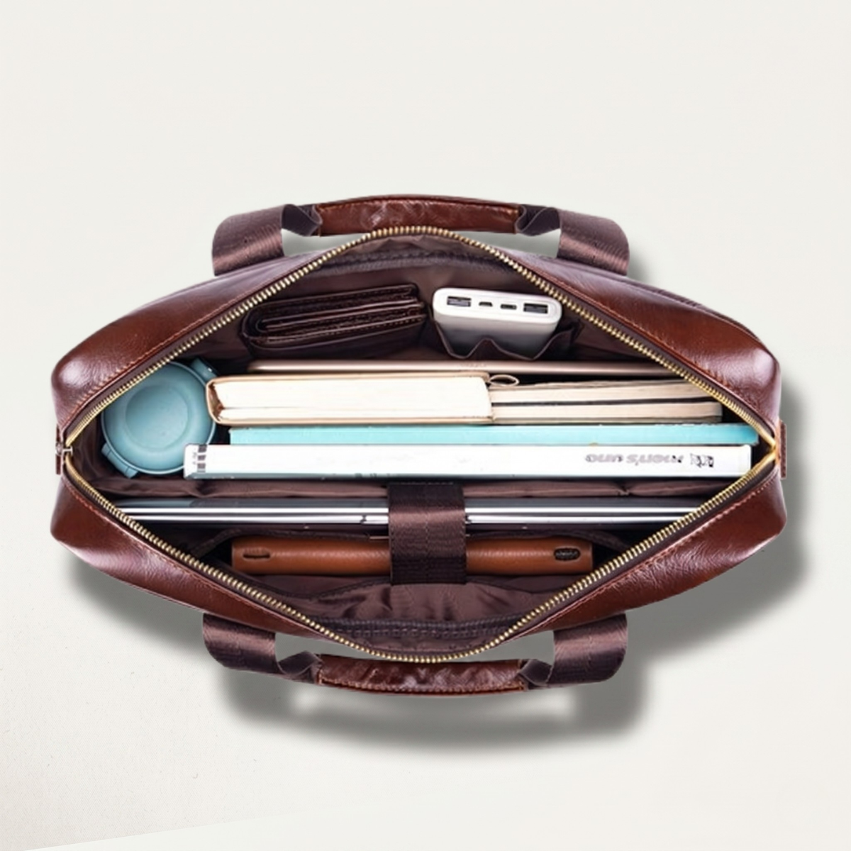 Rouen leather shoulder bag