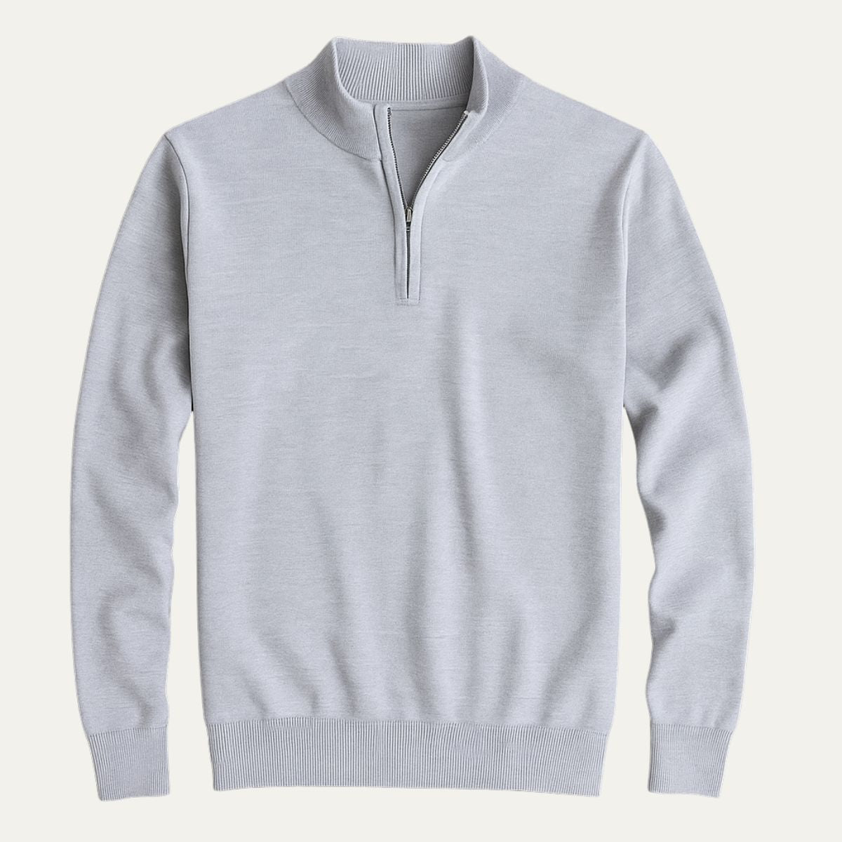 Nash | Men's Quarter Zip Sweater Gray