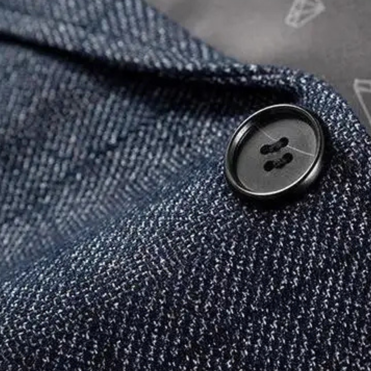 Ezra | Men's Tweed Blazer Charcoal Gray Single Breasted