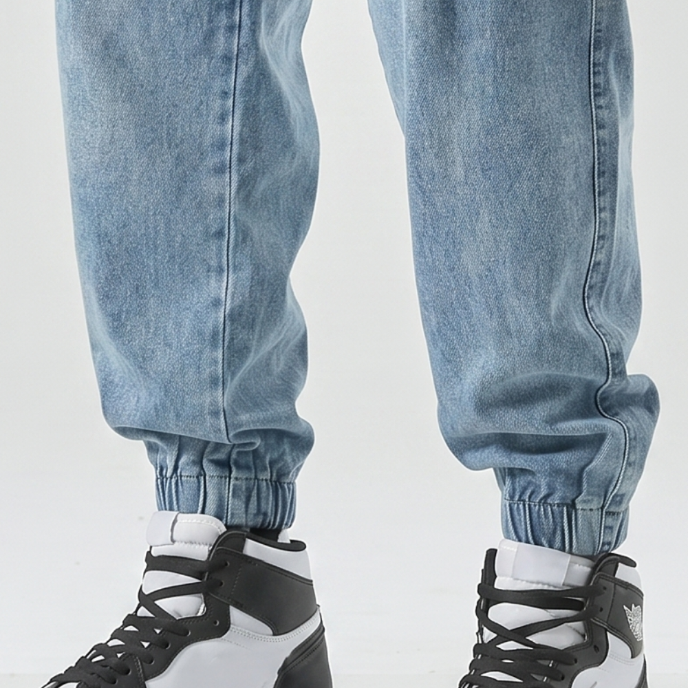 Dama Washington Rowan men's cargo jeans light blue tapered jogger - view 7