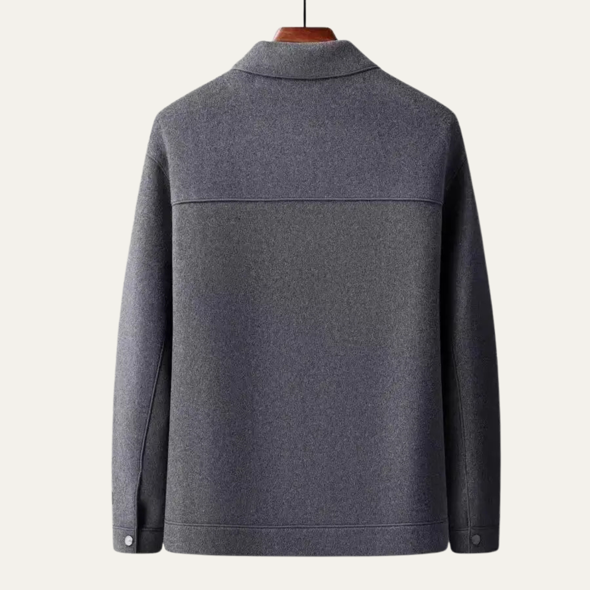 Nash | Men's Smart Casual Wool Overshirt Gray