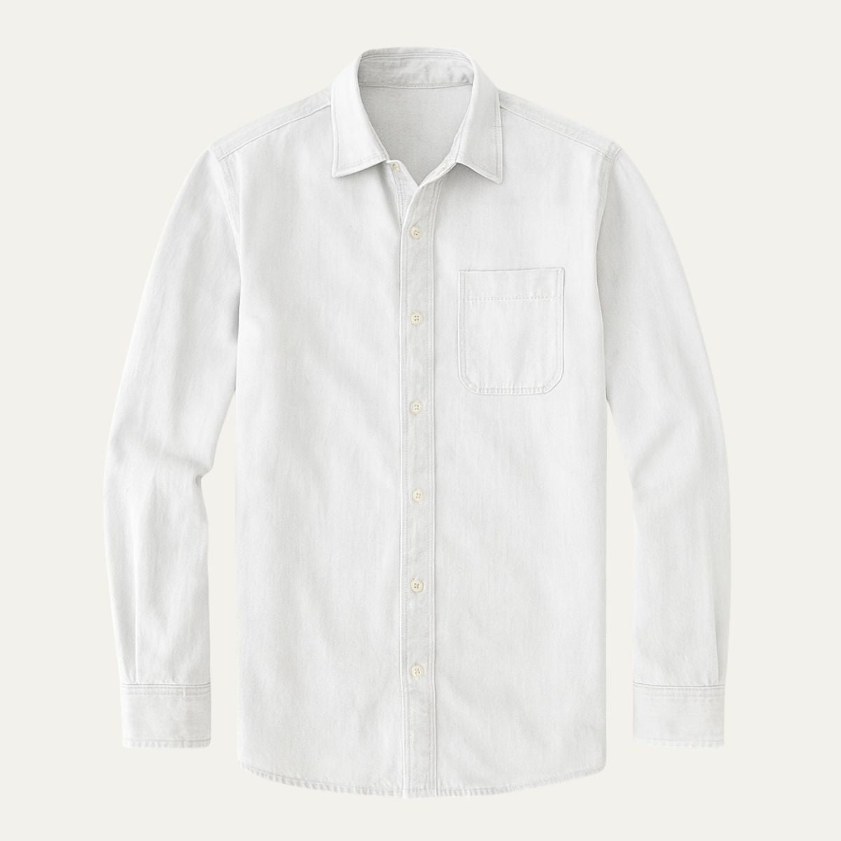 Arlo | Men's Button Up Shirt Black Long Sleeve Casual Oxford