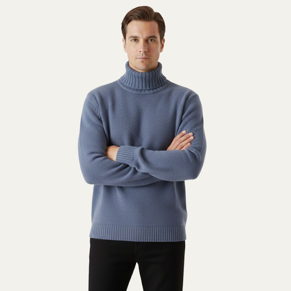 Bram | Men's Crew Neck Sweater Brown