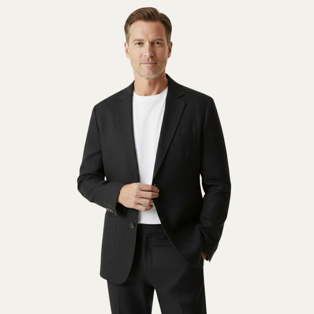 Callum | Men's Casual Linen Blazer Beige