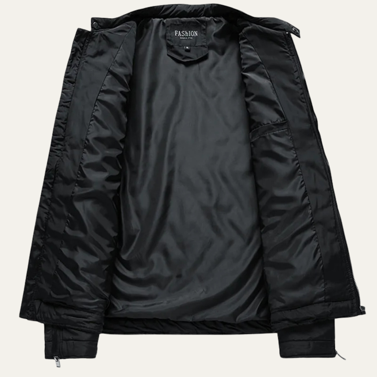 Axel | Men's Quilted Puffer Jacket Black