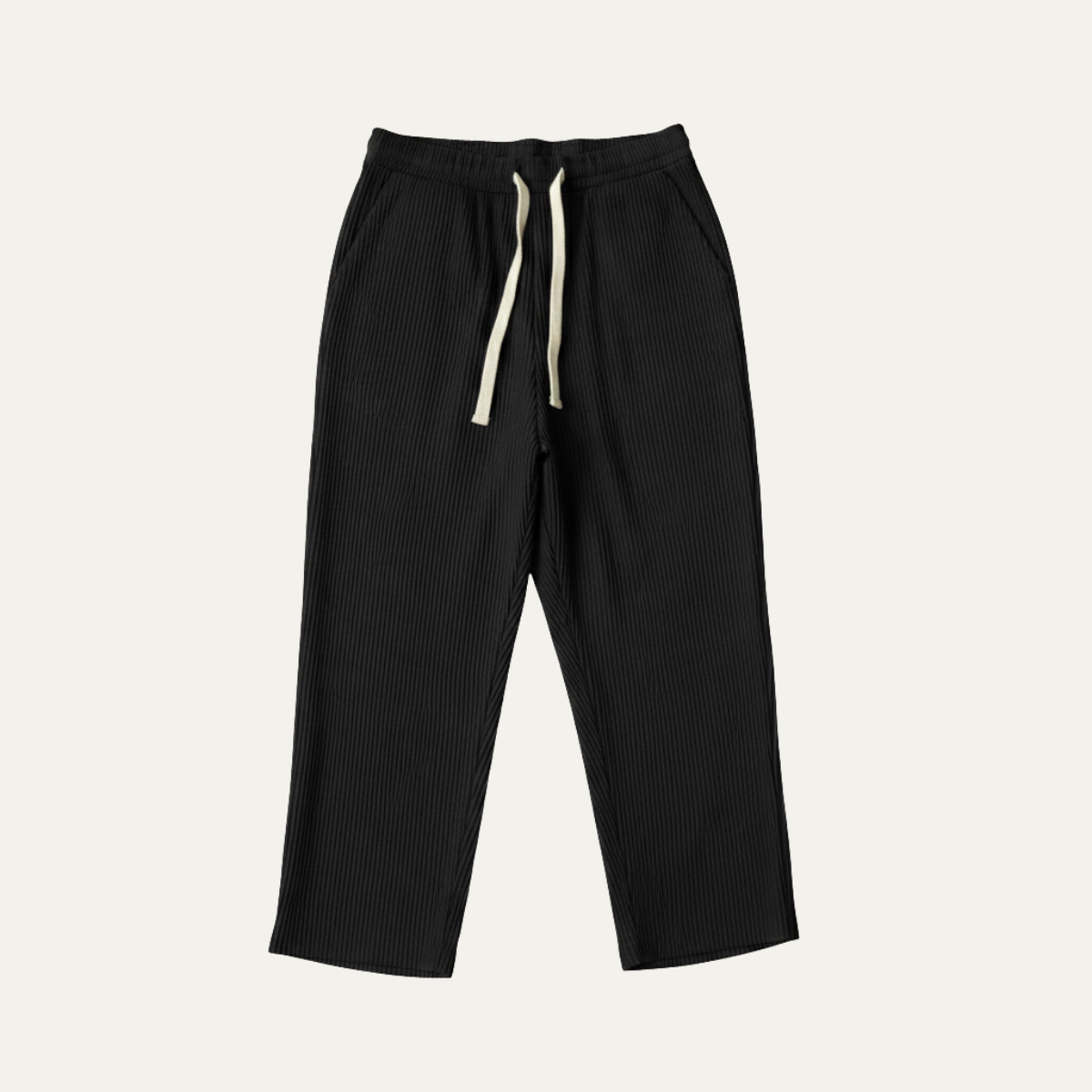 Rhys | Men's Casual Ribbed Lounge Pants Cream