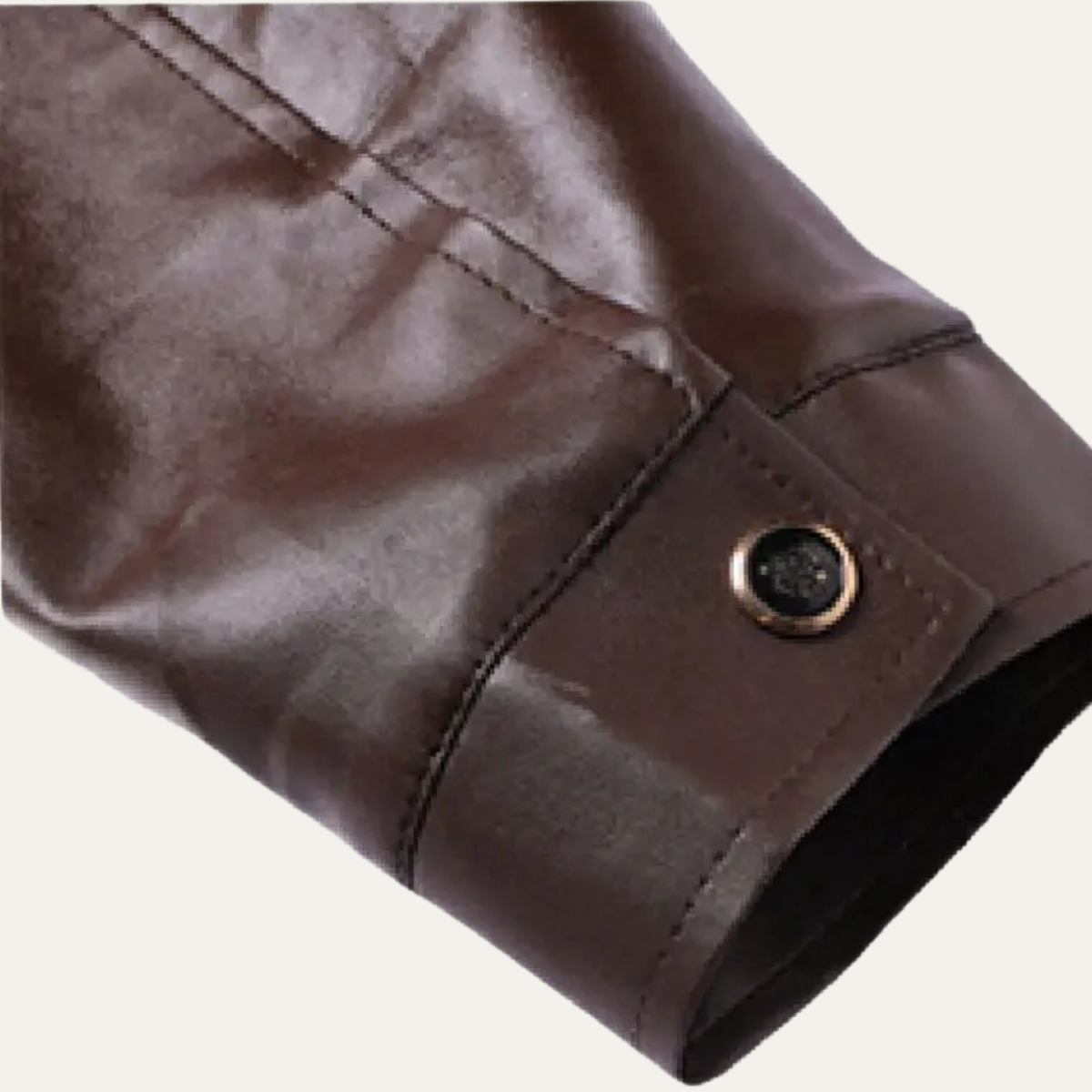 Jude | Men's Sherpa Lined Leather Jacket Brown