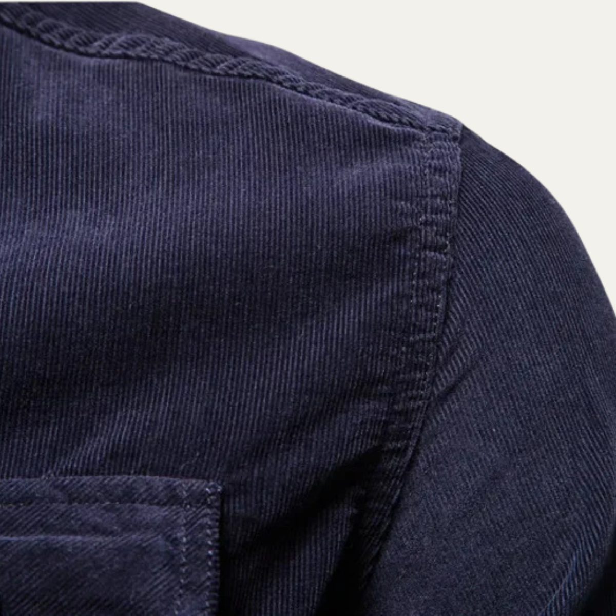 Jasper | Men's Casual Denim Shirt Navy Long Sleeve Button Up