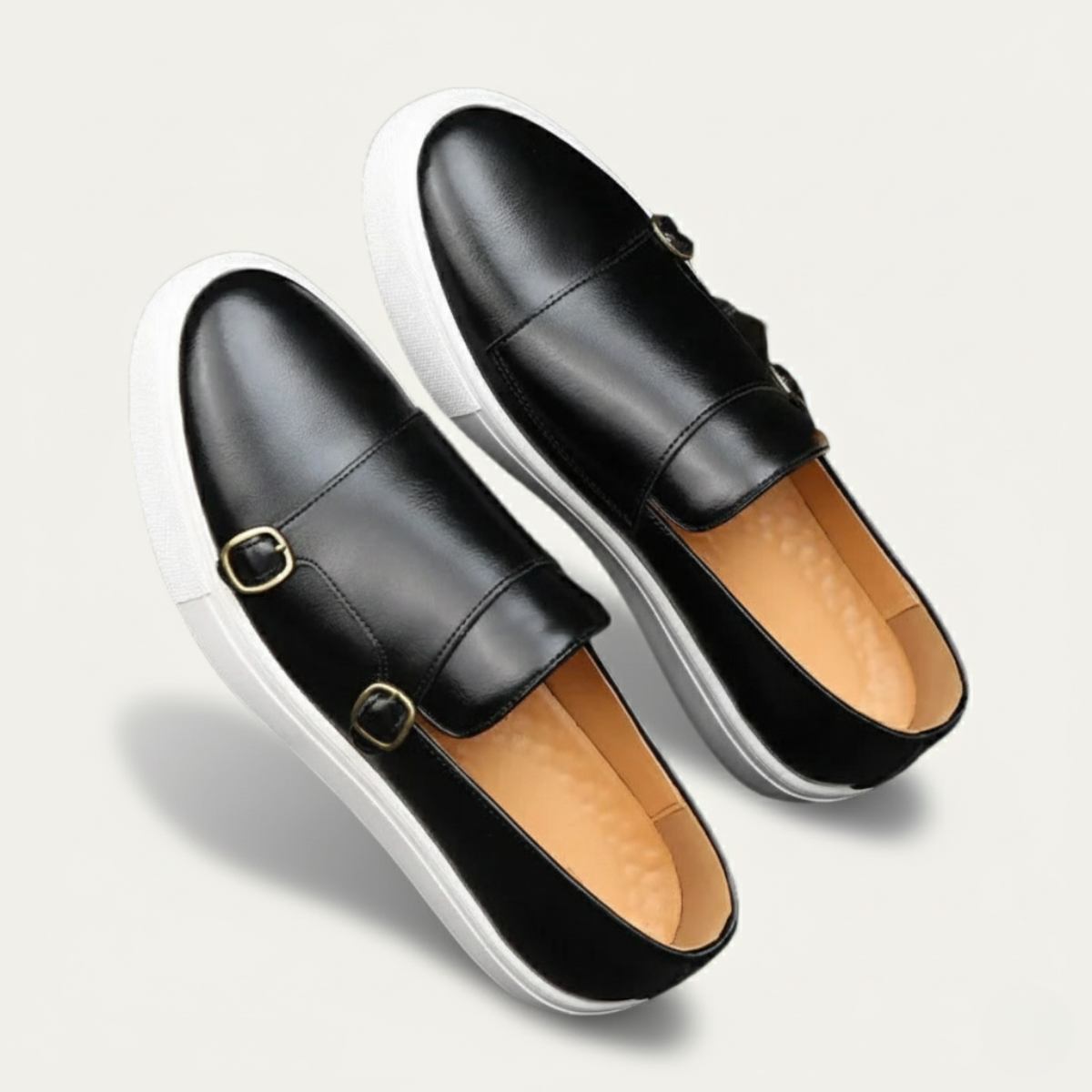 Ash | Men's Double Buckle Loafer Brown Leather White Sole