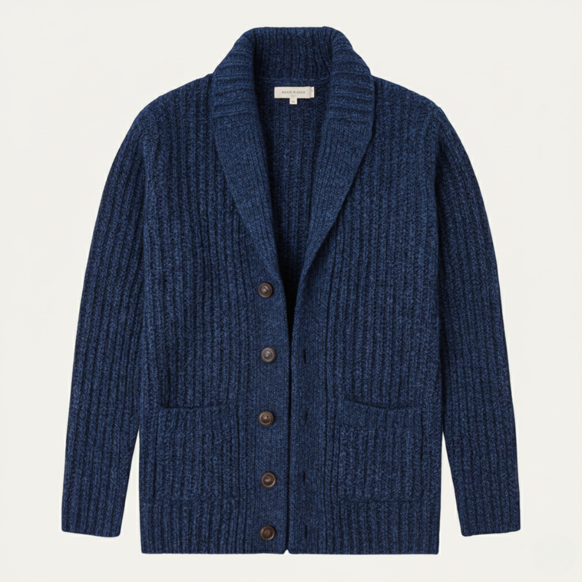 Lex | Men's Chunky Cable Knit Cardigan Burgundy Shawl Collar