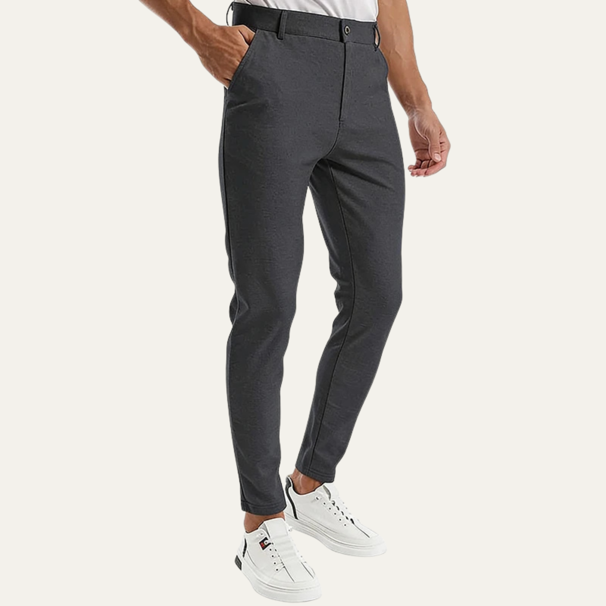 Axel | Men's Slim Fit Dress Pants Taupe