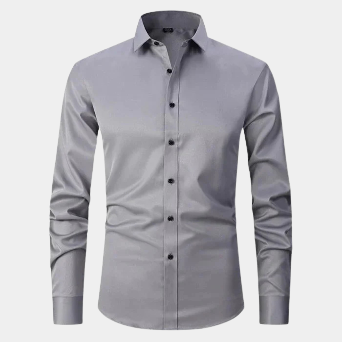 Jasper | Men's Slim Fit Dress Shirt Long Sleeve Black