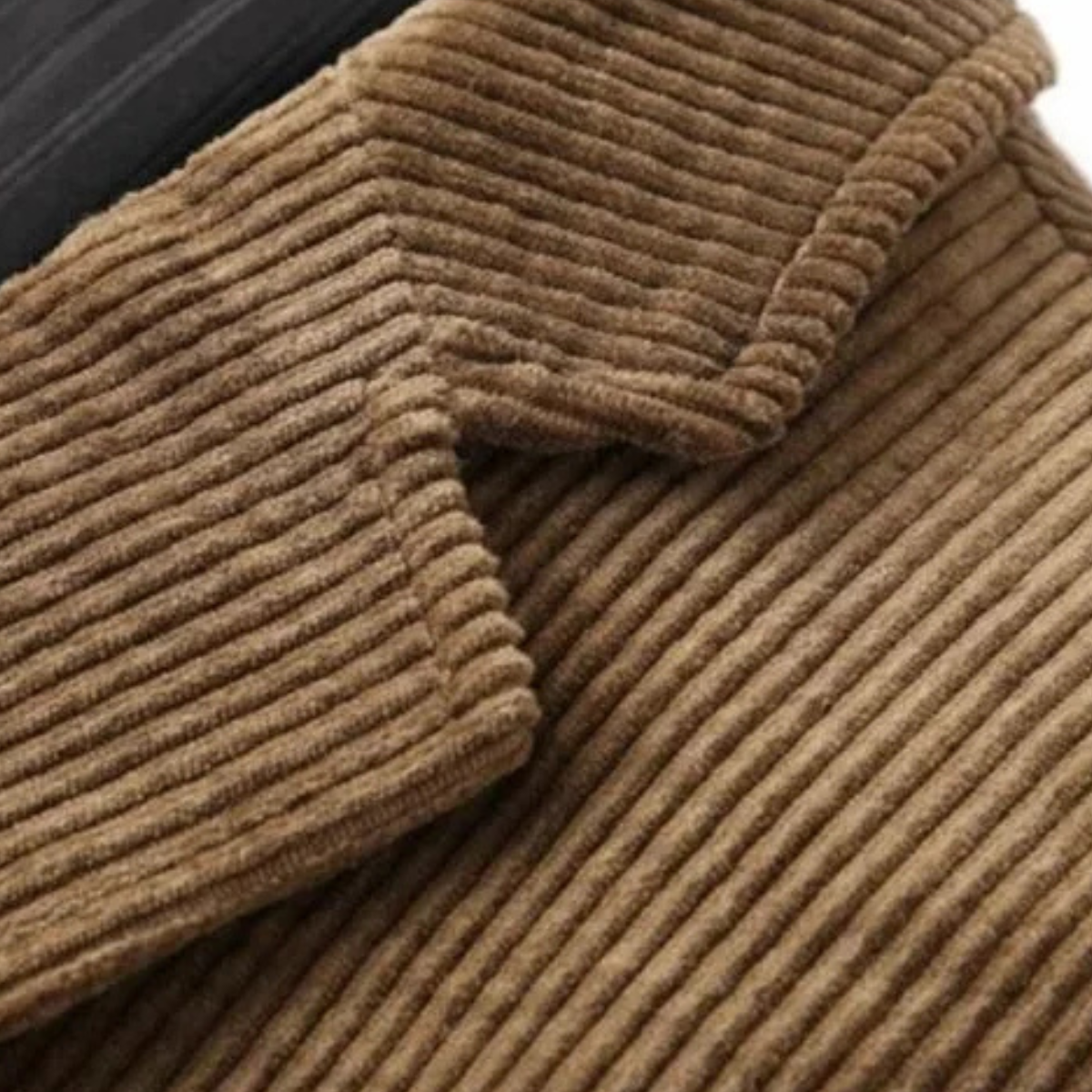 Beau | Men's Casual Corduroy Blazer Brown Single Breasted