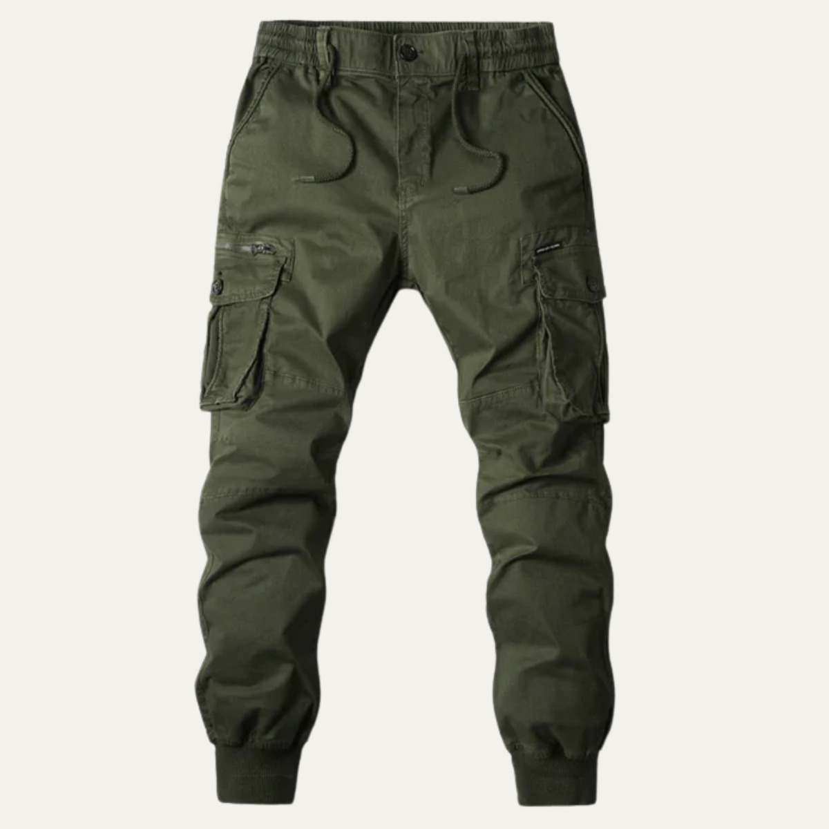 Wyatt | Men's Cargo Pants Khaki Tapered Jogger