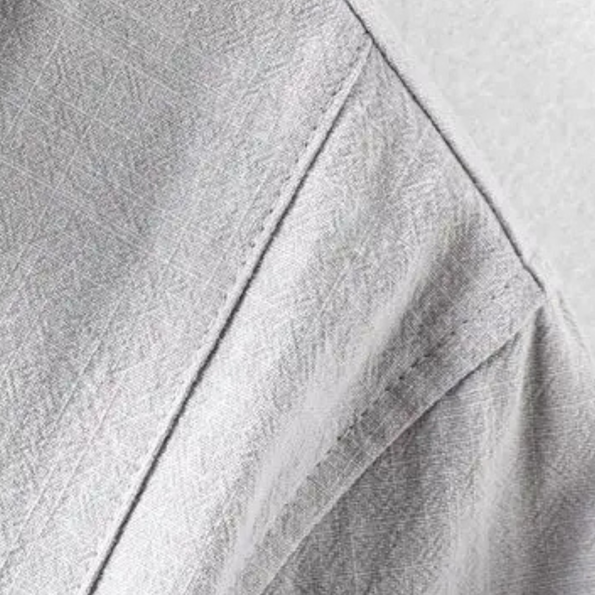 Callum | Men's Linen Polo Shirt Gray Short Sleeve