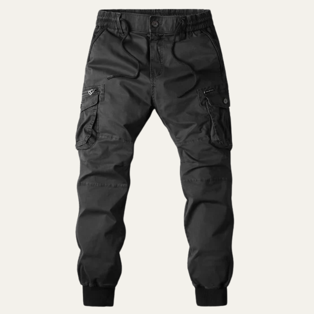 Wyatt | Men's Cargo Pants Khaki Tapered Jogger