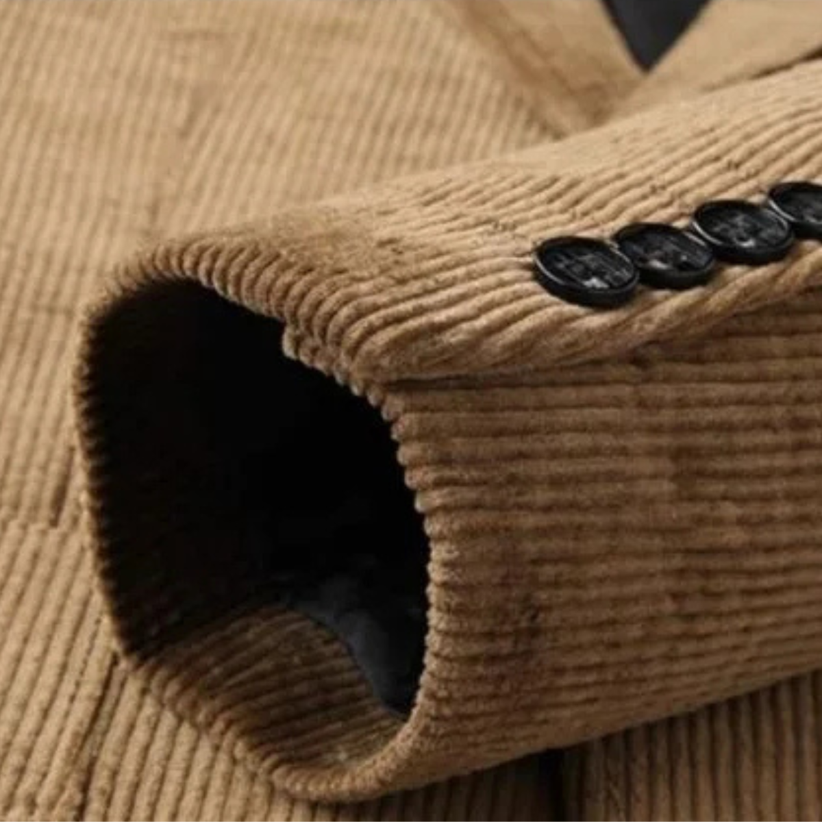 Beau | Men's Casual Corduroy Blazer Brown Single Breasted