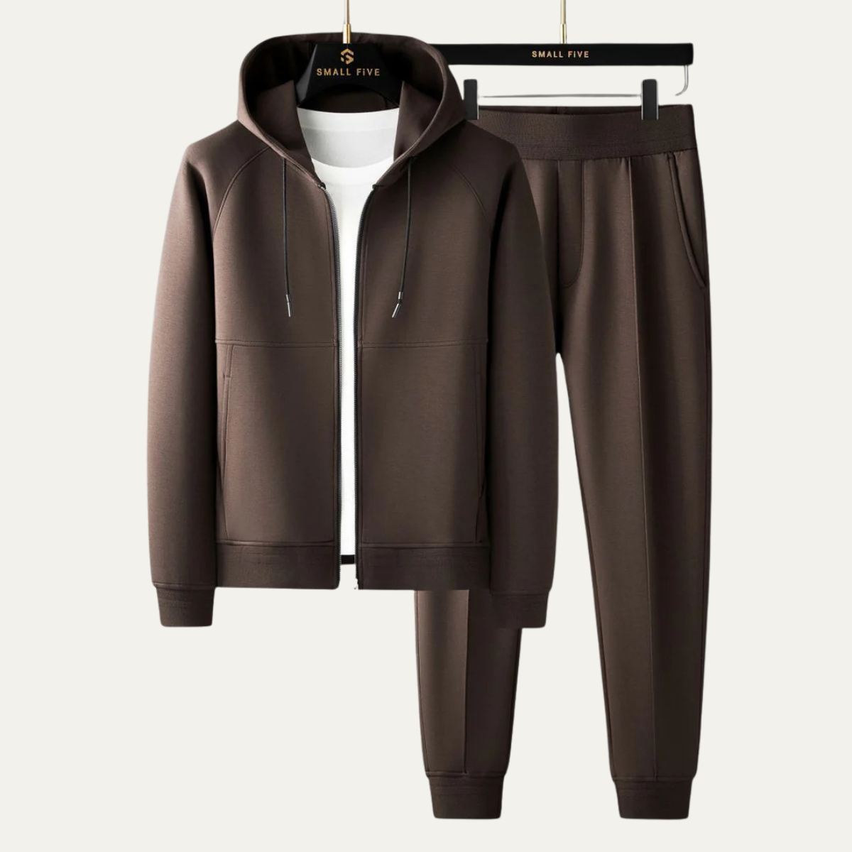 Kade | Men's Sweatsuit Black Zip Up Hoodie Joggers Set
