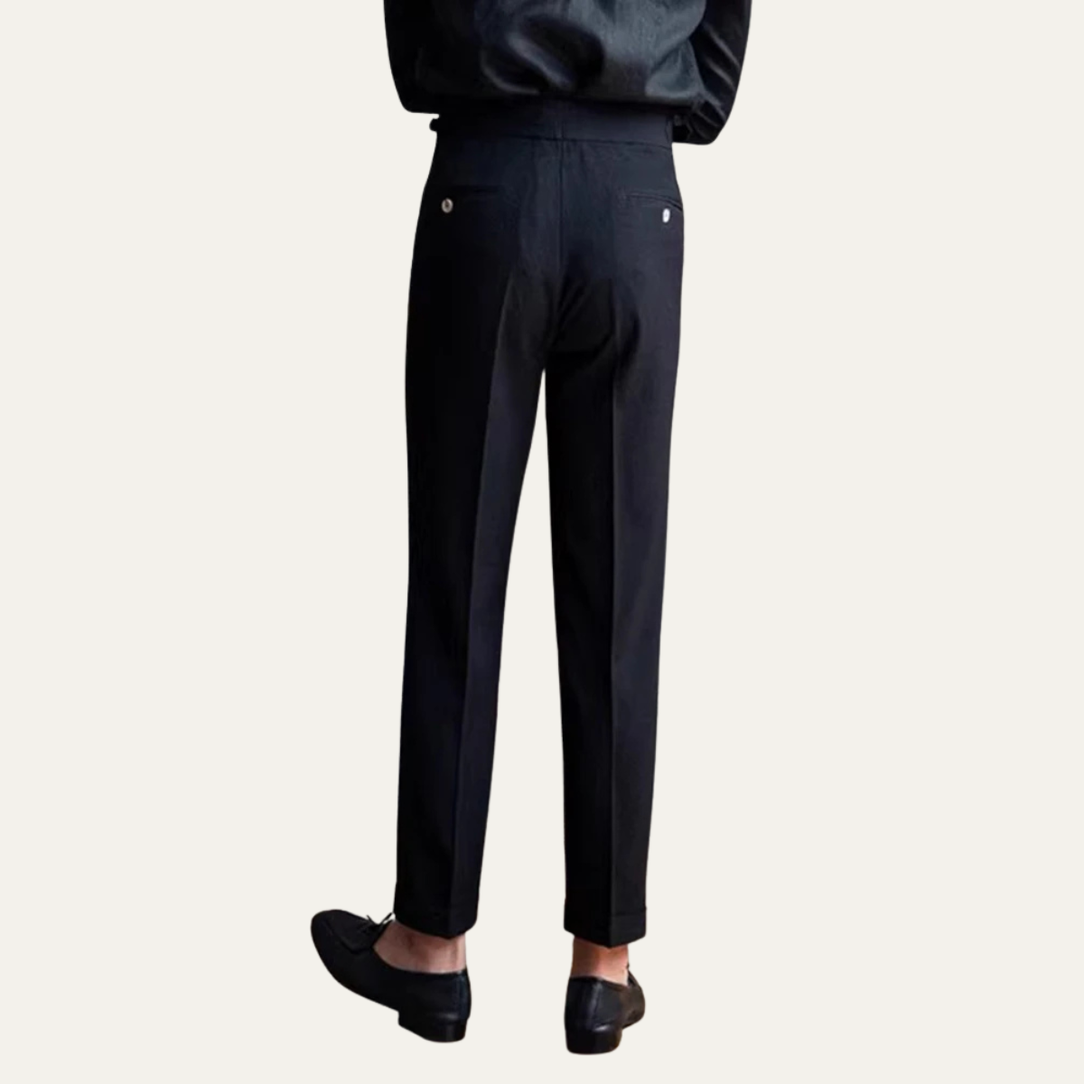 Beau | Men's Pleated Dress Pants Black