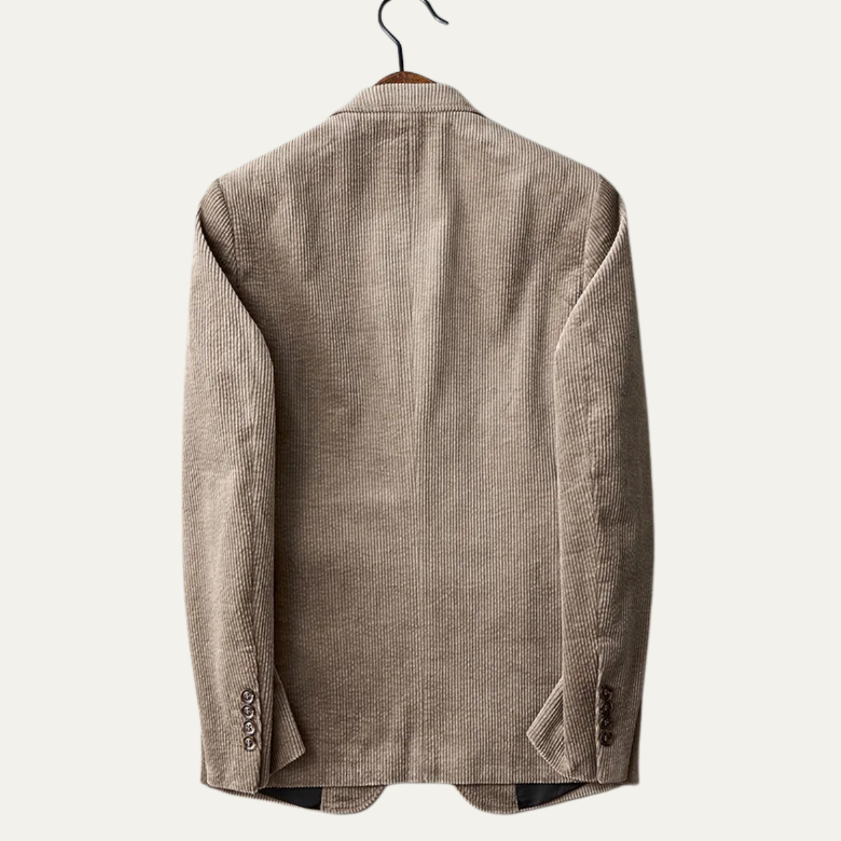 Beau | Men's Casual Corduroy Blazer Beige Two Button