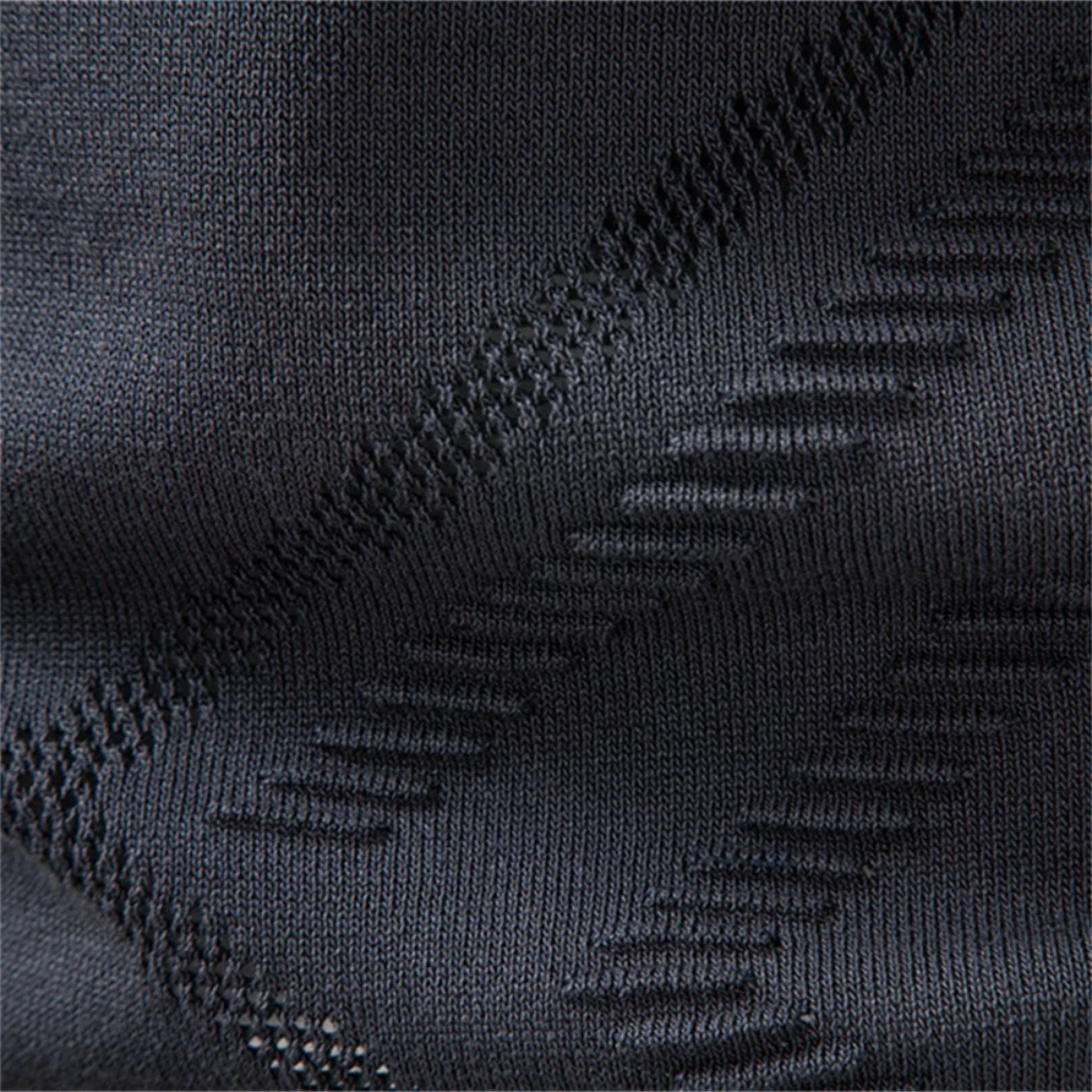 Wade | Men's Lightweight Polo Sweater Gray Geometric Pattern Long Sleeve