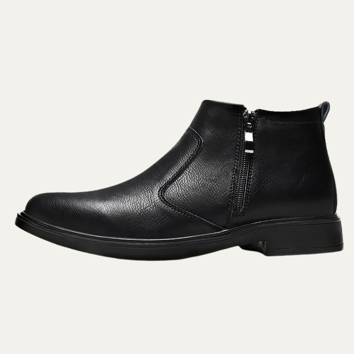 Kael | Men's Leather Chelsea Boots Brown Side Zip