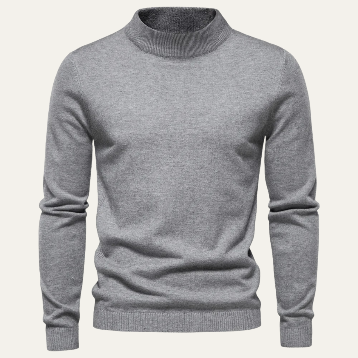 Voss | Men's Crew Neck Sweater Gray Long Sleeve
