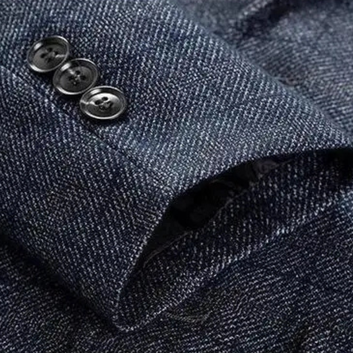 Ezra | Men's Tweed Blazer Charcoal Gray Single Breasted