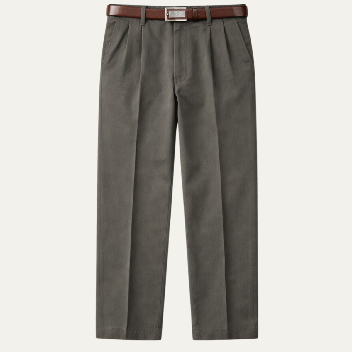Lars | Men's Tailored Dress Pants Gray Straight Leg